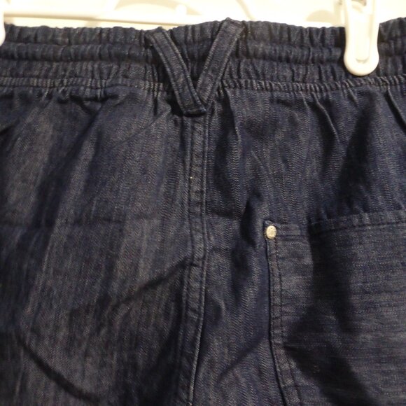 H&M | kids 12-13 years | Dark Blue Lightweight Pull-On Denim / Jean Shorts | NWT - Picture 11 of 16